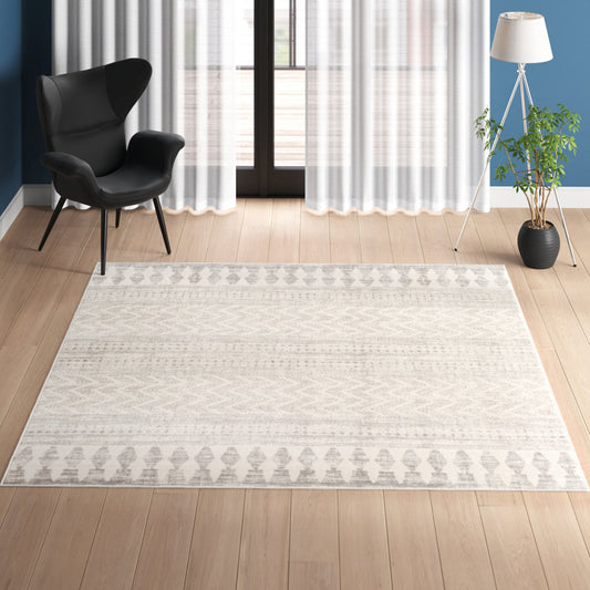 Zephyr Stripe Rug Square 6'7"