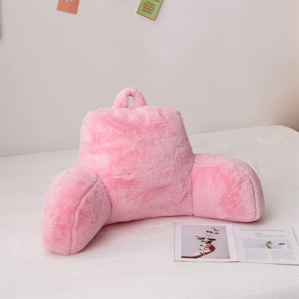 Tie Dyed Reading Pillow Bed Wedge Backrest Pink - Image 2