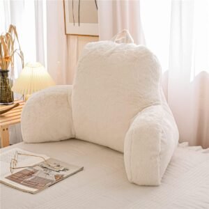 Extra Large Reading Pillow Bed Wedge Backrest Lounge White