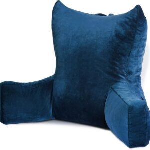 Reading Pillow Bed Wedge Memory Foam Backrest with Arms