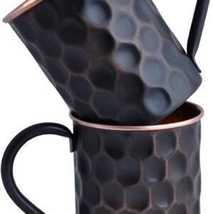 2-Pack 16oz Hammered Copper Moscow Mule Mugs