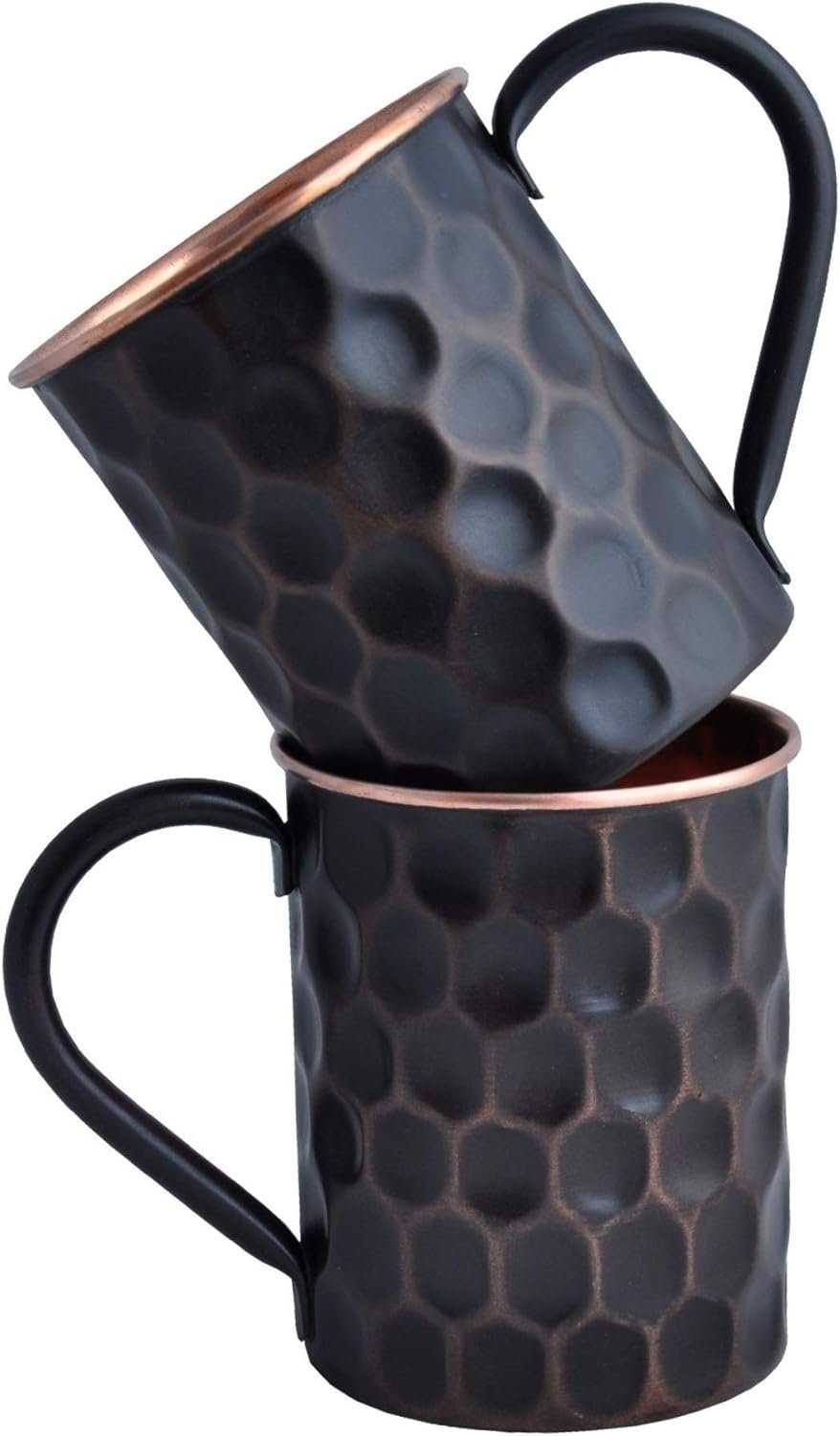 2-Pack 16oz Hammered Copper Moscow Mule Mugs