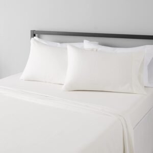 Soft Microfiber 4-Piece Bed Sheet Set Cream