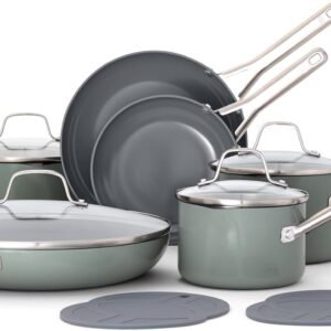 Ceramic Nonstick 12-Piece Cookware Set