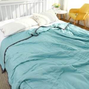 Green Double-Sided Cool and Plush Throw