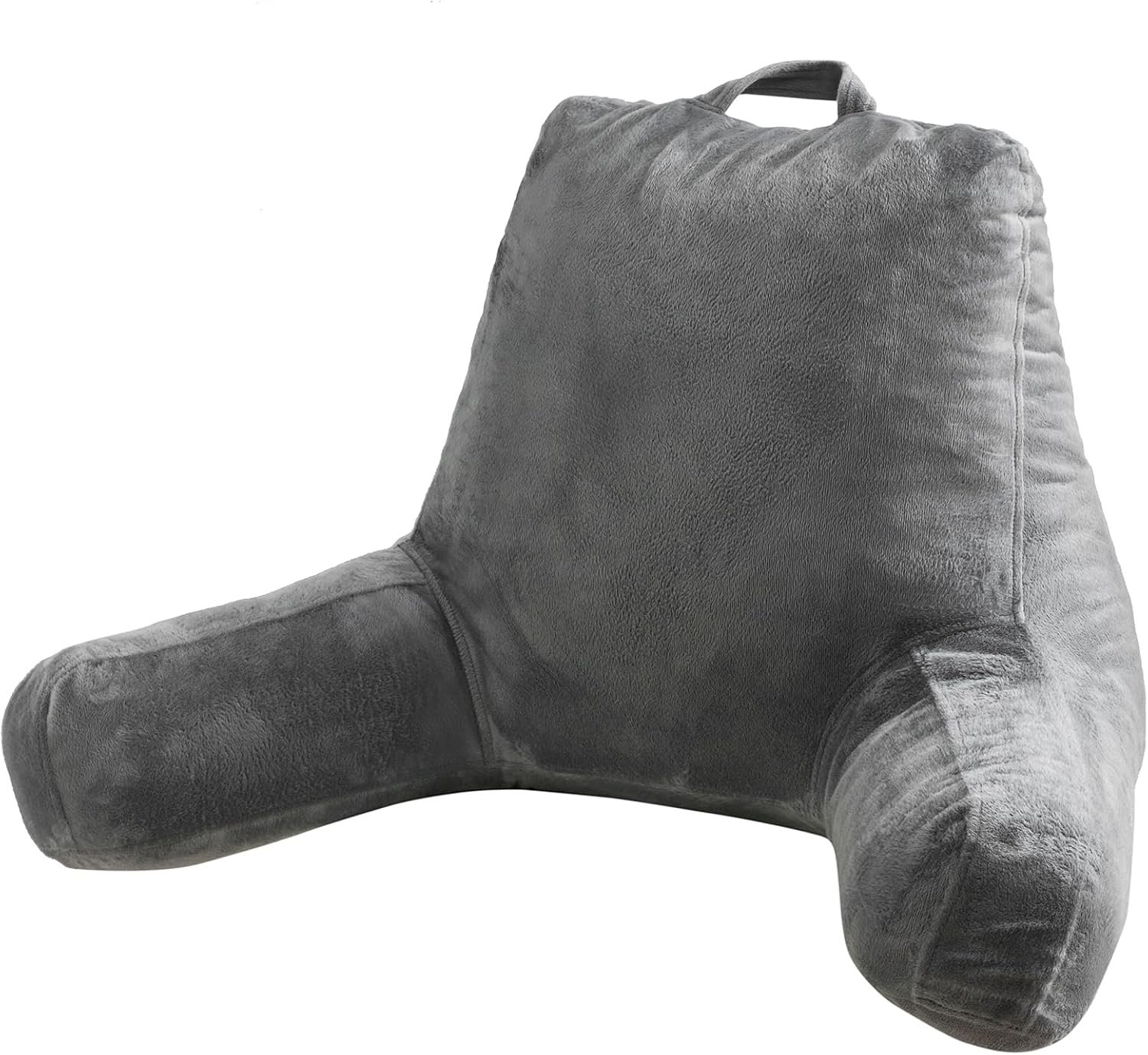 Shredded Memory Foam Reading Pillow Velvet Backrest
