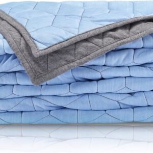 Blue Gray Double-Sided Cooling Blanket