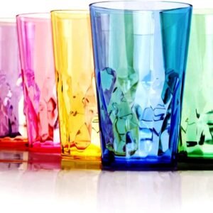 19oz Unbreakable Acrylic Drinking Glasses Set of 6