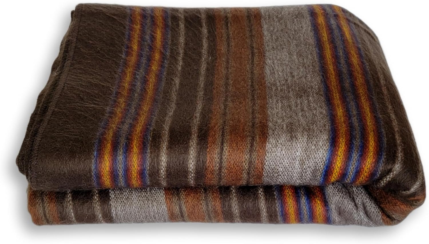 Dark Brown Alpaca Wool Throw - Image 2