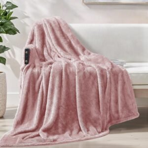 Pink Extra Large Plush Fleece Throw