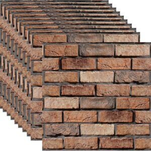 3D Wall Panels Peel and Stick Brick Wallpaper Waterproof PVC