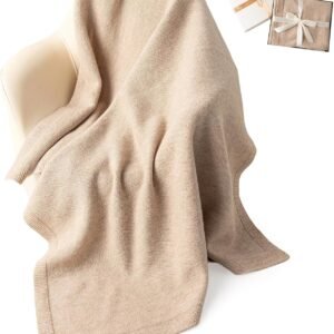 Brown Wool Baby Receiving Blanket